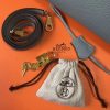 Hermes Blue Lin Clemence Kelly 28cm Bag - Image 7
