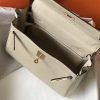 Hermes Kelly 28cm Retourne Bag In Beton Clemence Leather - Image 8