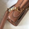 Hermes Brown Clemence Kelly 28cm Bag - Image 4