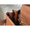 Hermes Brown Clemence Kelly 28cm Bag - Image 7
