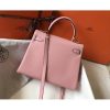 Hermes Pink Clemence Kelly 28cm Bag - Image 2