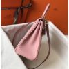 Hermes Pink Clemence Kelly 28cm Bag - Image 3