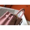 Hermes Pink Clemence Kelly 28cm Bag - Image 6