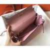 Hermes Pink Clemence Kelly 28cm Bag - Image 7
