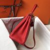 Hermes Red Clemence Kelly 28cm Bag - Image 3