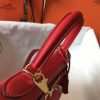 Hermes Red Clemence Kelly 28cm Bag - Image 4
