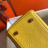 Hermes Kelly 28cm Retourne Bag In Soleil Clemence Leather - Image 8
