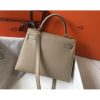 Hermes Kelly 28cm Sellier Bag In Tourterelle Epsom Leather - Image 2