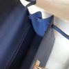 Hermes Kelly 32cm Sellier Bag In Blue Agate Epsom Leather - Image 8