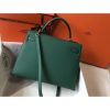 Hermes Kelly 32cm Sellier Bag In Malachite Epsom Leather - Image 2