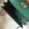 Hermes Kelly 32cm Sellier Bag In Malachite Epsom Leather - Image 8
