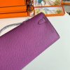 Hermes Kelly Cut Handmade Bag in Anemone Epsom Calfskin - Image 3