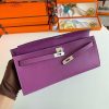 Hermes Kelly Cut Handmade Bag in Anemone Epsom Calfskin - Image 7