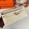 Hermes Kelly Cut Handmade Bag in Craie Epsom Calfskin - Image 6