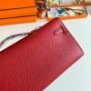 Hermes Kelly Cut Handmade Bag in Red Epsom Calfskin - Image 3