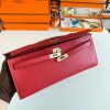 Hermes Kelly Cut Handmade Bag in Red Epsom Calfskin - Image 8