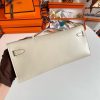 Hermes Kelly Cut Handmade Bag in Craie Swift Leather - Image 2