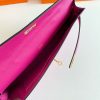 Hermes Kelly Cut Handmade Bag in Rose Purple Swift Leather - Image 6