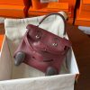 Hermes Kelly Doll Quelle Idole Bag in Bordeaux Swift Calfskin - Image 2