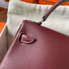 Hermes Kelly Doll Quelle Idole Bag in Bordeaux Swift Calfskin - Image 9