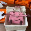 Hermes Kelly Doll Quelle Idole Bag in Pink Swift Calfskin - Image 4