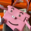 Hermes Kelly Doll Quelle Idole Bag in Pink Swift Calfskin - Image 9