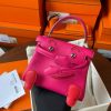 Hermes Kelly Doll Quelle Idole Bag in Rose Mexico Swift Calfskin - Image 3