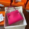 Hermes Kelly Doll Quelle Idole Bag in Rose Mexico Swift Calfskin - Image 6