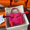 Hermes Kelly Doll Quelle Idole Bag in Rose Mexico Swift Calfskin - Image 8