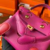 Hermes Kelly Doll Quelle Idole Bag in Rose Purple Swift Calfskin - Image 5