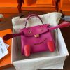 Hermes Kelly Doll Quelle Idole Bag in Rose Purple Swift Calfskin - Image 7