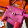 Hermes Kelly Doll Quelle Idole Bag in Rose Purple Swift Calfskin - Image 8