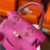 Hermes Kelly Doll Quelle Idole Bag in Rose Purple Swift Calfskin - Image 9