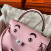 Hermes Kelly Doll Quelle Idole Bag in Rose Sakura Swift Calfskin - Image 4