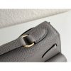 Hermes Kelly En Desordre 20 Handmade Bag In Etain Epsom Calfskin - Image 5