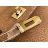 Hermes Kelly En Desordre 20 Handmade Bag In Gold Epsom Calfskin - Image 8