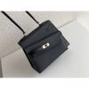 Hermes Kelly En Desordre 20 Handmade Bag In Black Epsom Calfskin - Image 2