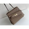 Hermes Kelly En Desordre 20 Handmade Bag In Taupe Epsom Calfskin - Image 2