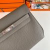Hermes Kelly Depeches 25 Pouch in Etain Epsom Calfskin - Image 4