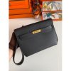 Hermes Kelly Depeches 25 Pouch in Black Epsom Calfskin - Image 2