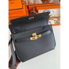 Hermes Kelly Depeches 25 Pouch in Black Epsom Calfskin - Image 6