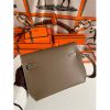 Hermes Kelly Depeches 25 Pouch in Taupe Epsom Calfskin - Image 2