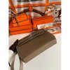 Hermes Kelly Depeches 25 Pouch in Taupe Epsom Calfskin - Image 7