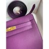 Hermes Kelly Danse II Bag In Anemone Evercolor Calfskin - Image 4