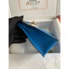 Hermes Kelly Danse II Bag In Blue Hydra Evercolor Calfskin - Image 4