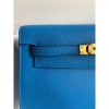 Hermes Kelly Danse II Bag In Blue Hydra Evercolor Calfskin - Image 7