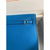 Hermes Kelly Danse II Bag In Blue Hydra Evercolor Calfskin - Image 8