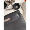 Hermes Kelly Danse II Bag In Black Evercolor Calfskin - Image 4