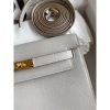 Hermes Kelly Danse II Bag In Pearl Grey Evercolor Calfskin - Image 4