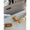 Hermes Kelly Danse II Bag In Pearl Grey Evercolor Calfskin - Image 7